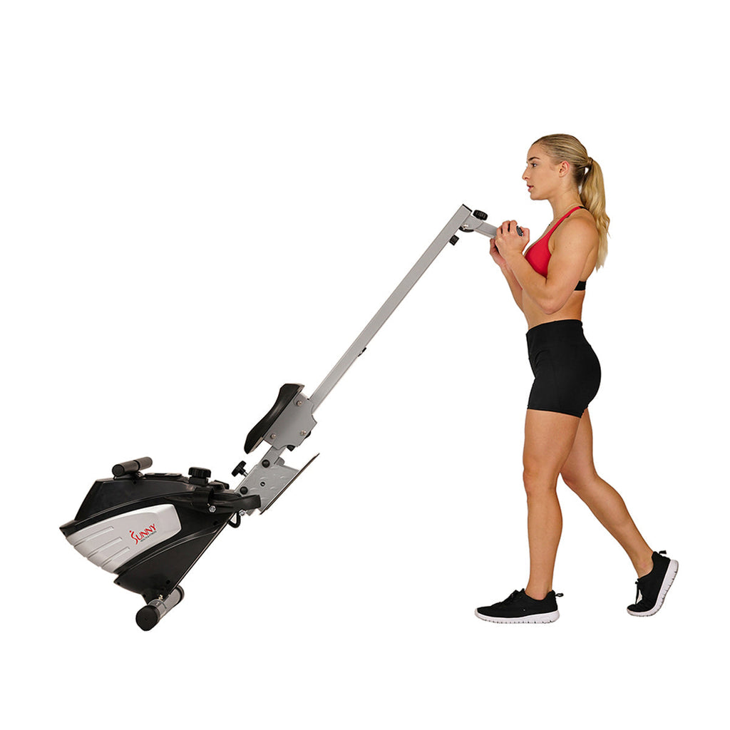 Dual Function Magnetic Rowing Machine Rower w/ LCD Monitor