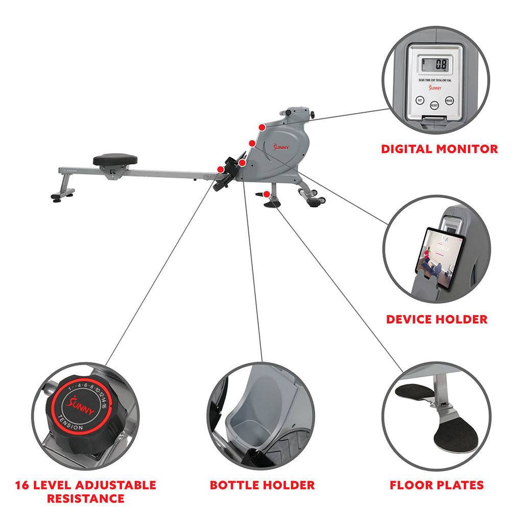 Dual Rower Rowing Machine