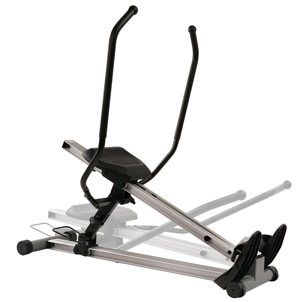 Incline Full Motion Rowing Machine Rower w/ 350 lb Weight Capacity and LCD Monitor