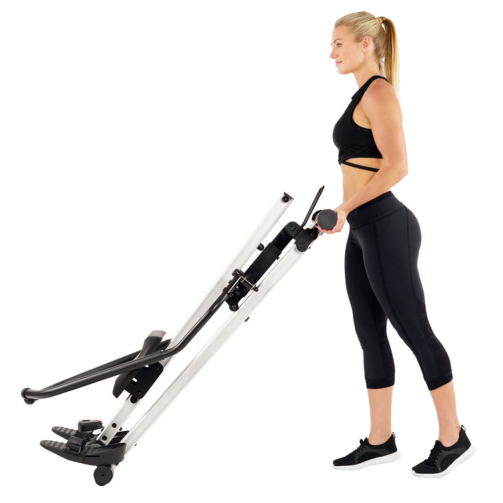 Incline Full Motion Rowing Machine Rower w/ 350 lb Weight Capacity and LCD Monitor