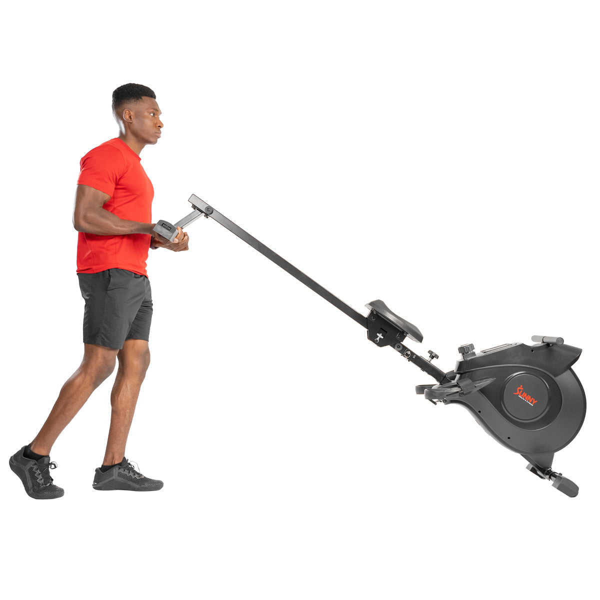 Magnetic Rowing Machine - Black