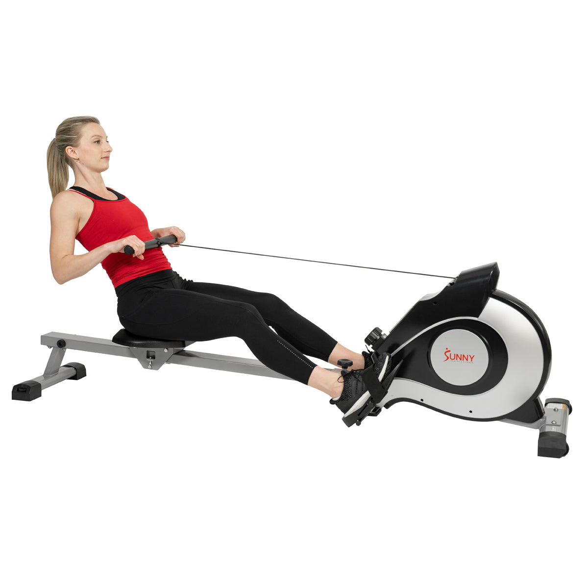 Magnetic Rowing Machine - Silver