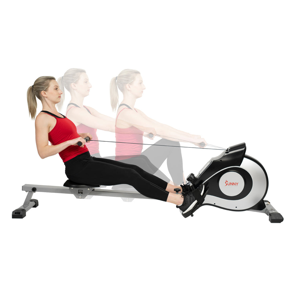 Magnetic Rowing Machine - Silver