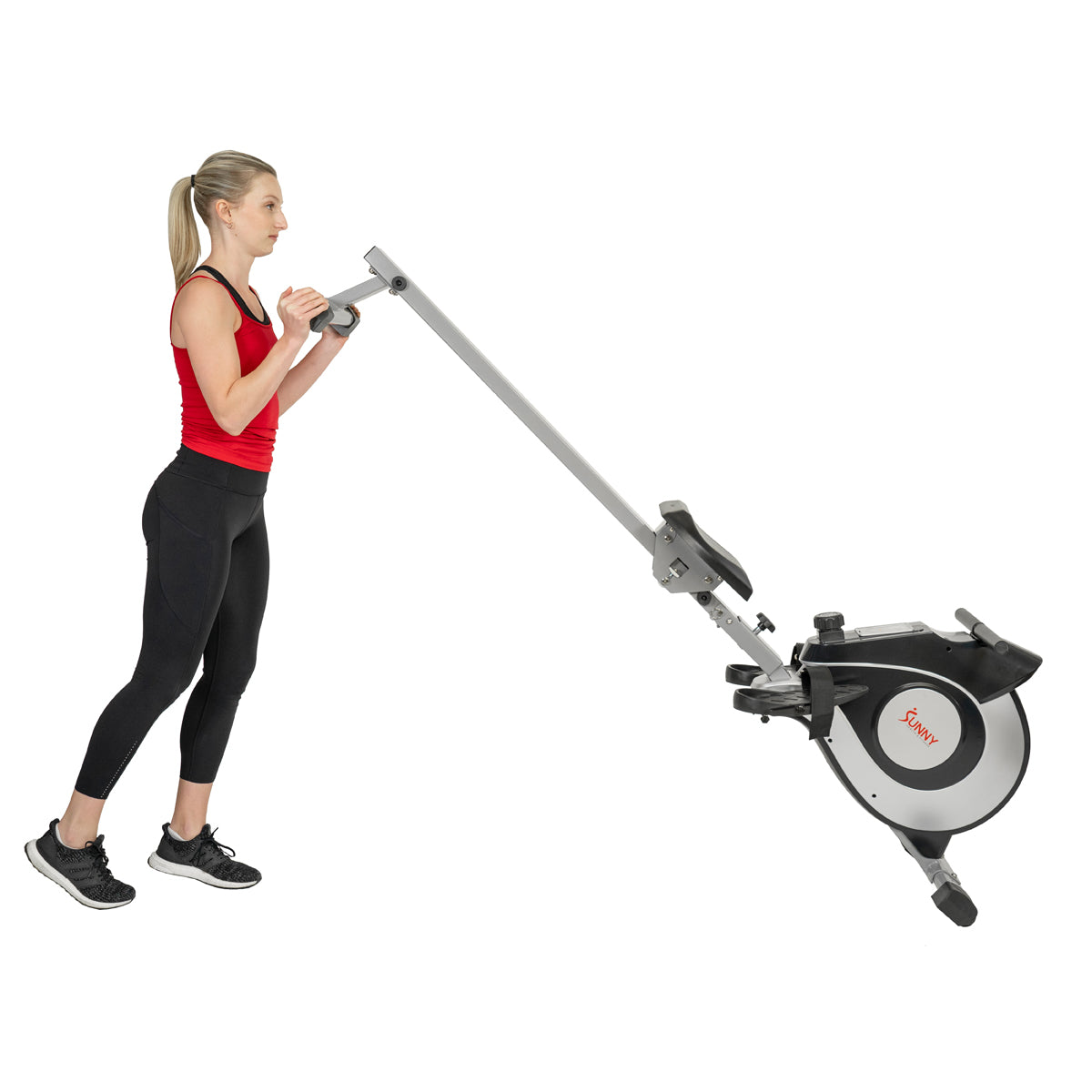 Magnetic Rowing Machine - Silver