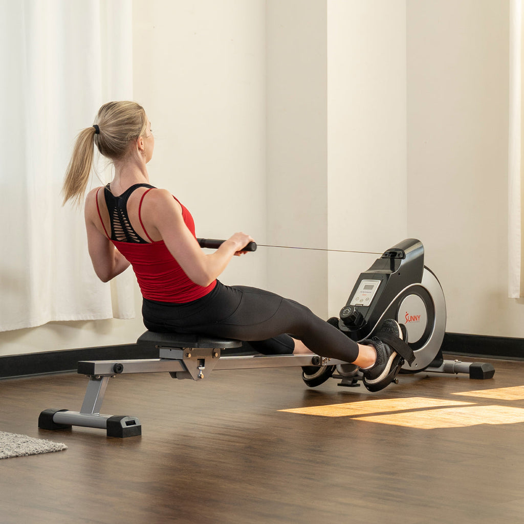 Magnetic Rowing Machine - Silver