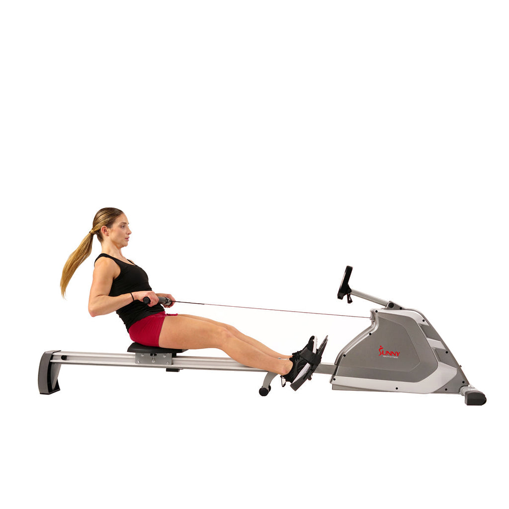Magnetic Rowing Machine Rower w/ High Weight Capacity, Programmable Monitor