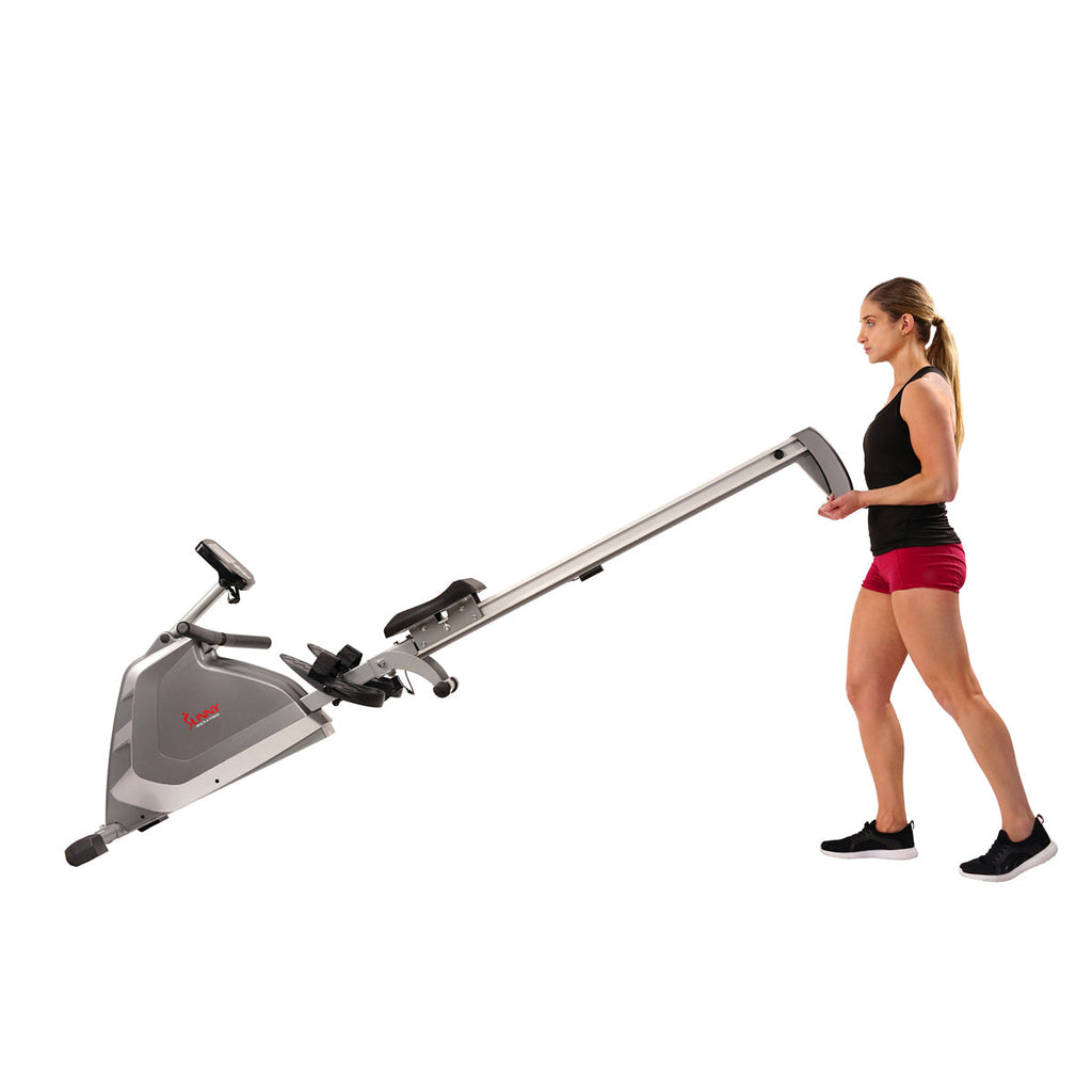 Magnetic Rowing Machine Rower w/ High Weight Capacity, Programmable Monitor