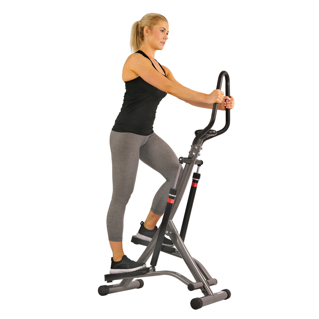 Folding Climbing Stepper Step Machine w/ LCD Monitor