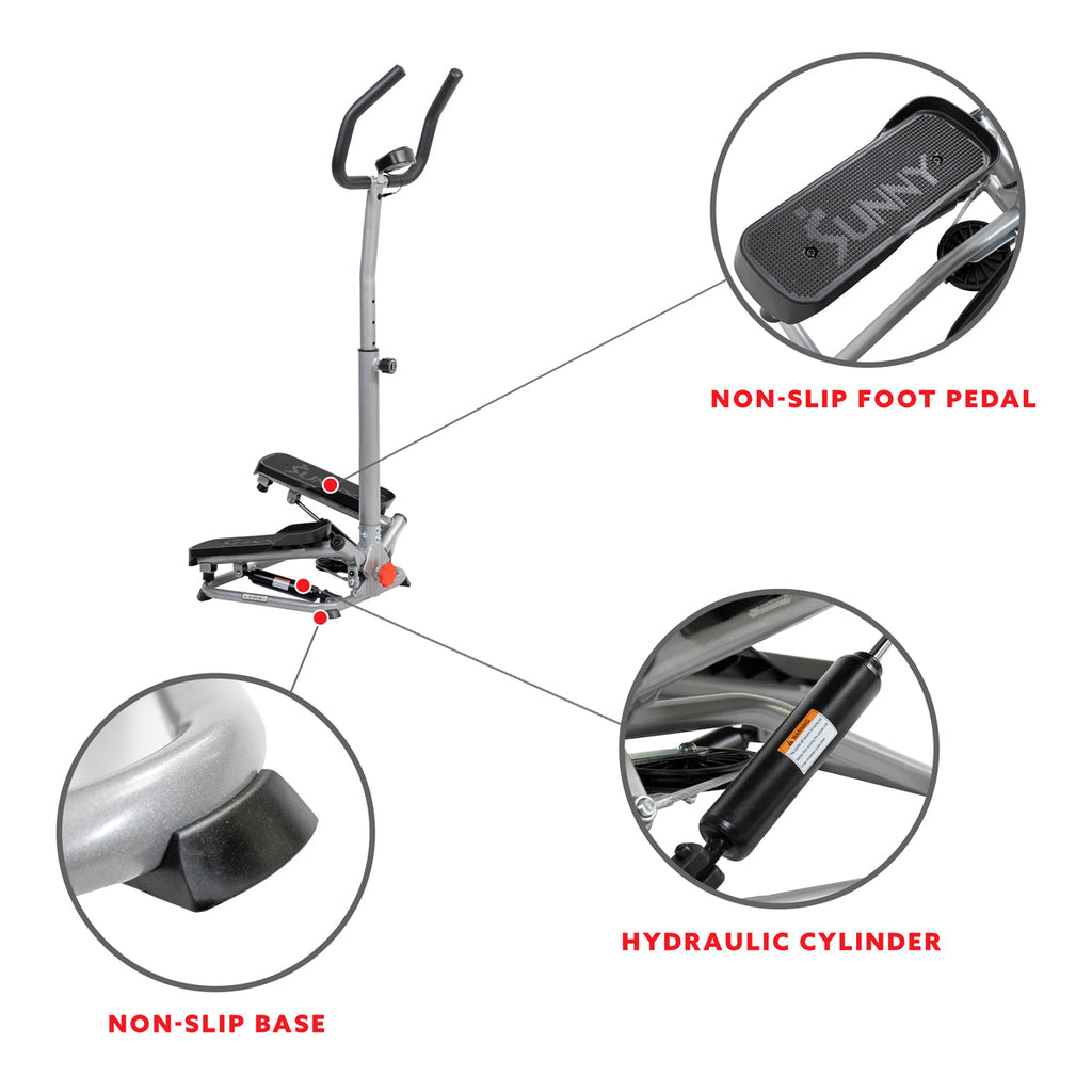 Stair Stepper Machine with Adjustable Handlebar