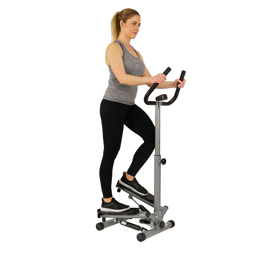 Twist Stepper Step Machine w/ Handlebar and LCD Monitor