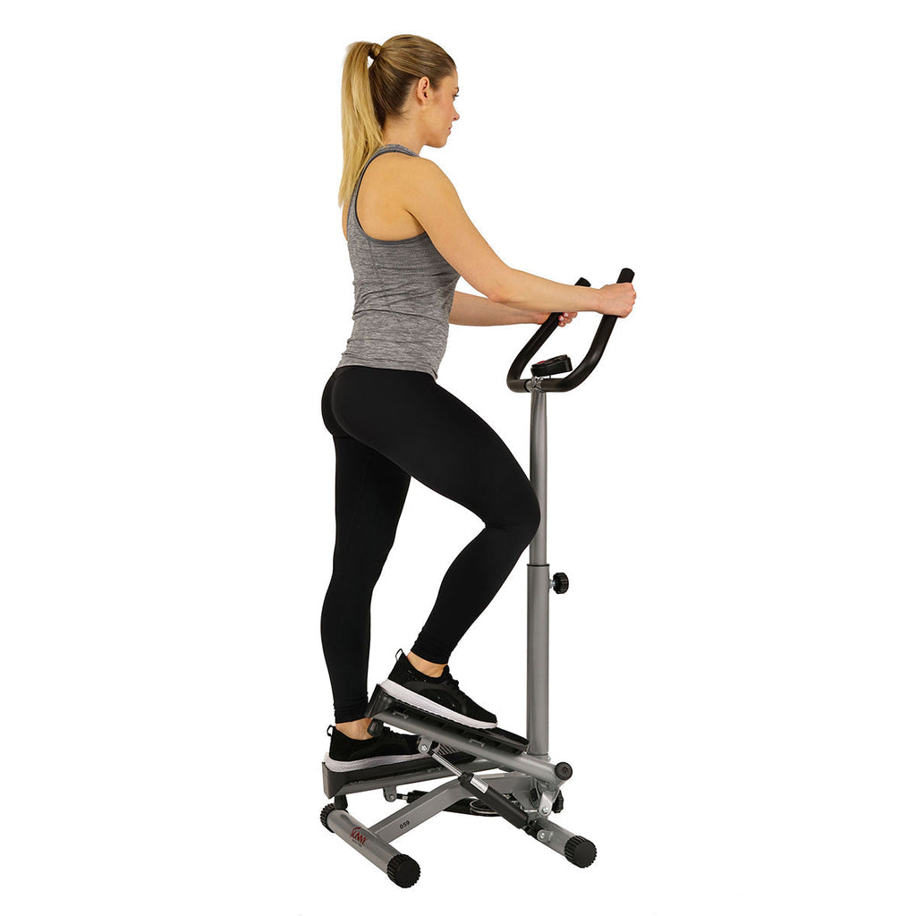 Twist Stepper Step Machine w/ Handlebar and LCD Monitor
