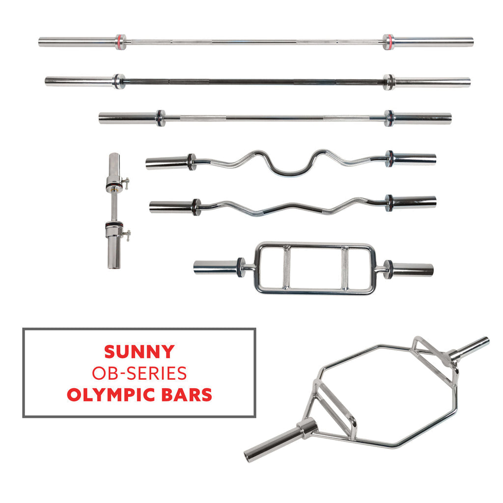34" Olympic Tricep Bar w/ Ring Collars