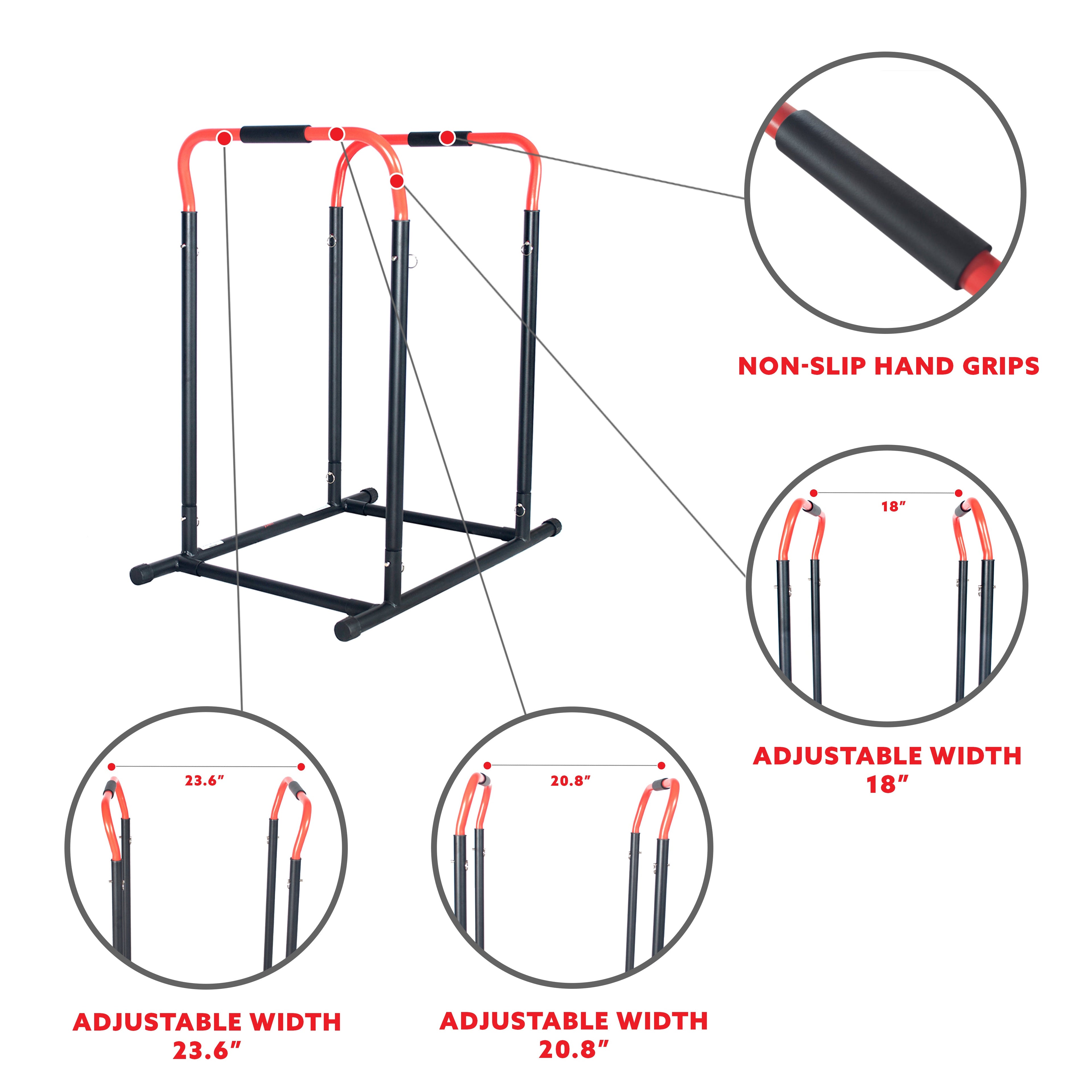 High Weight Capacity Adjustable Dip Stand Station