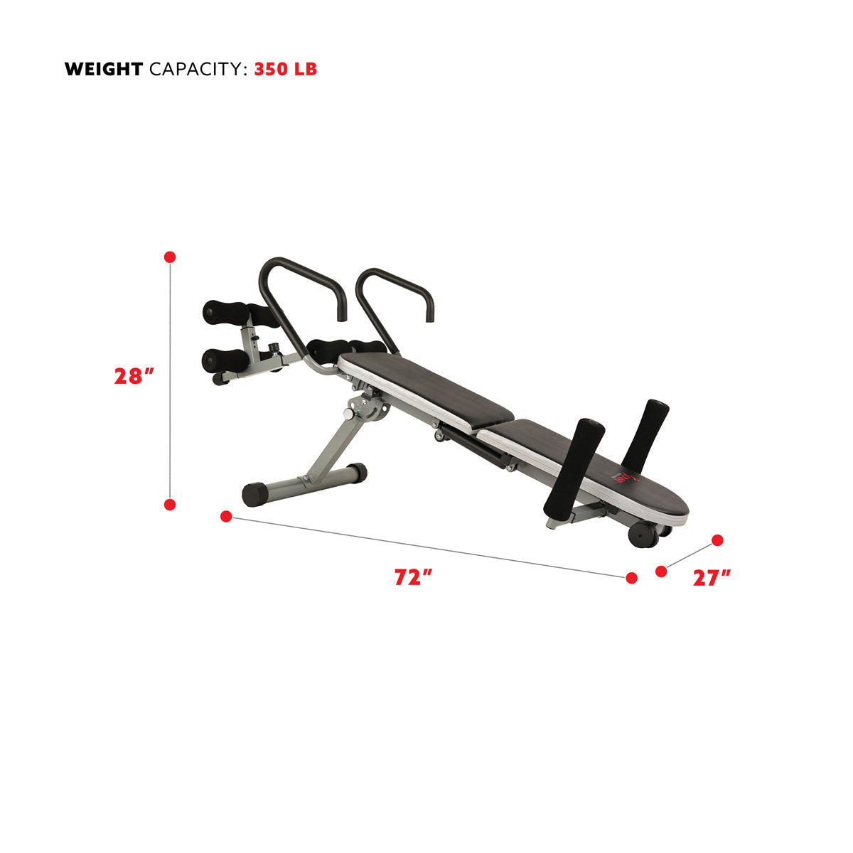 Invert Extend N Go Back Stretcher Bench for Back Pain Relief, Decompression Therapy