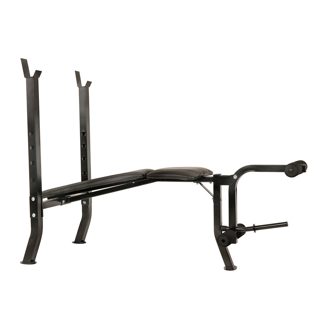 Adjustable Weight Bench w/ Decline, Flat and Incline Training Positions and Leg Developer