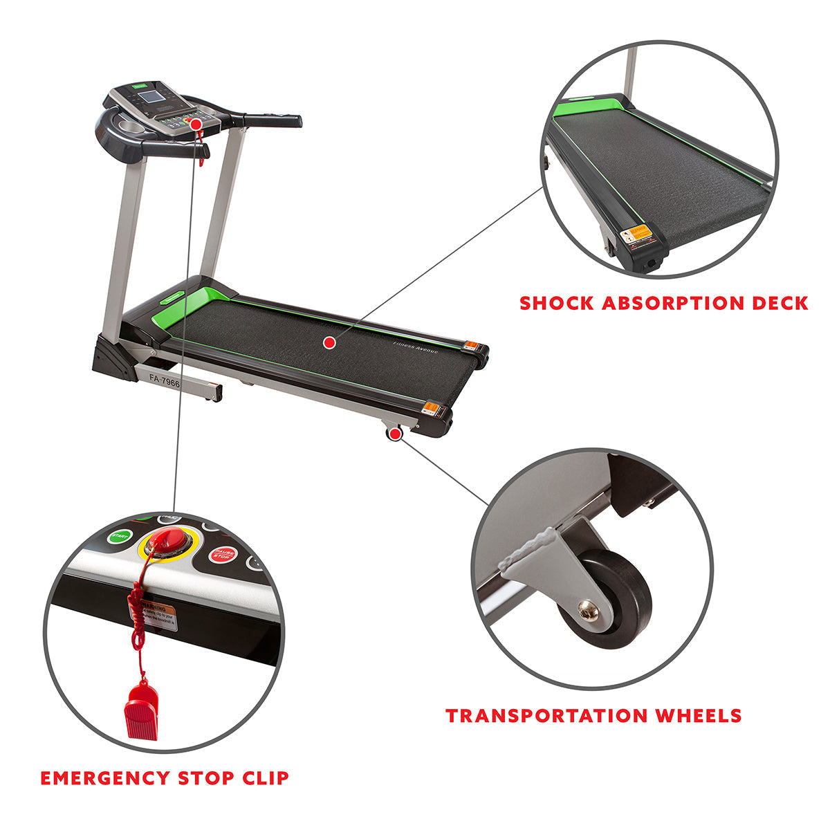 Fitness Avenue Automated Incline Treadmill with Bluetooth Speakers by Sunny Health & Fitness