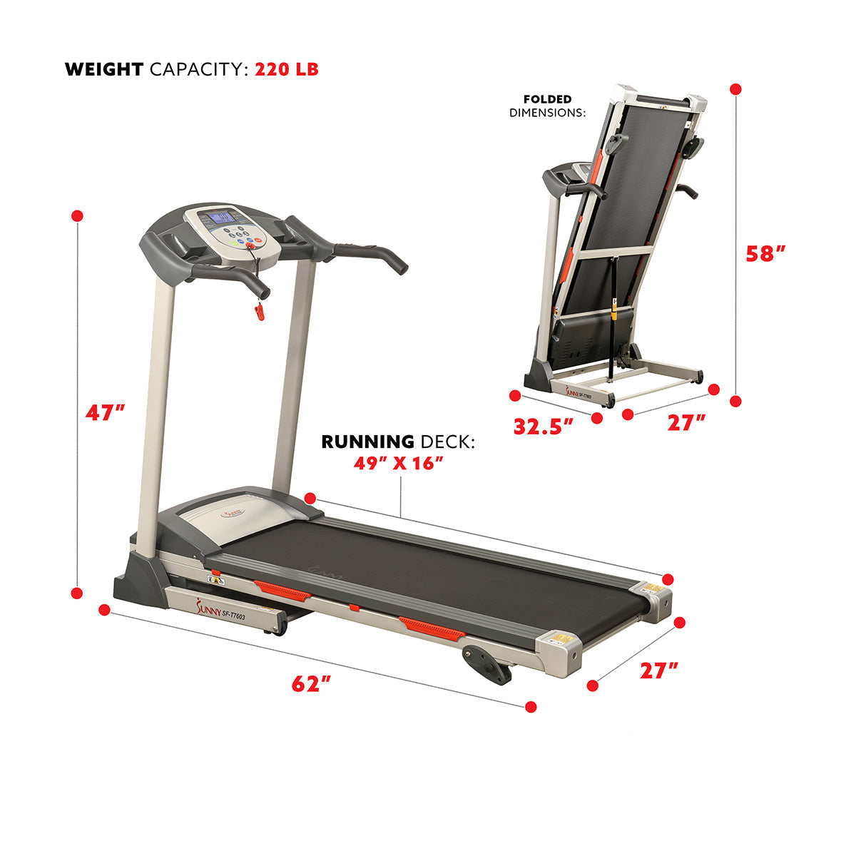 Electric Treadmill w/ 9 Programs, Manual Incline, Easy Handrail Controls & Preset Button Speeds