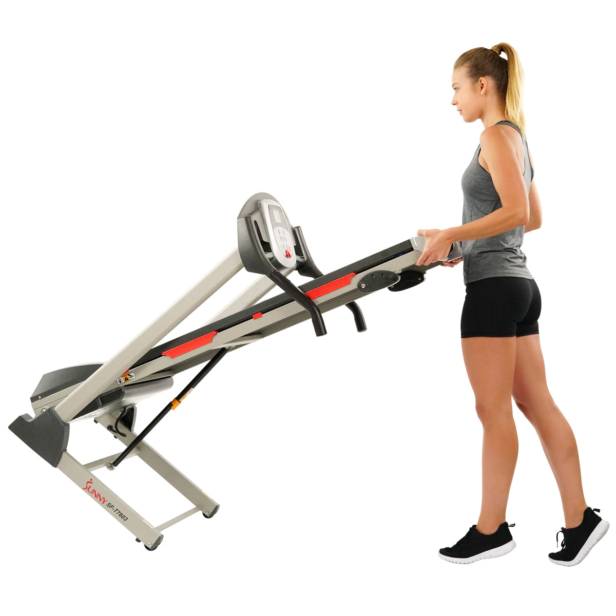 Electric Treadmill w/ 9 Programs, Manual Incline, Easy Handrail Controls & Preset Button Speeds