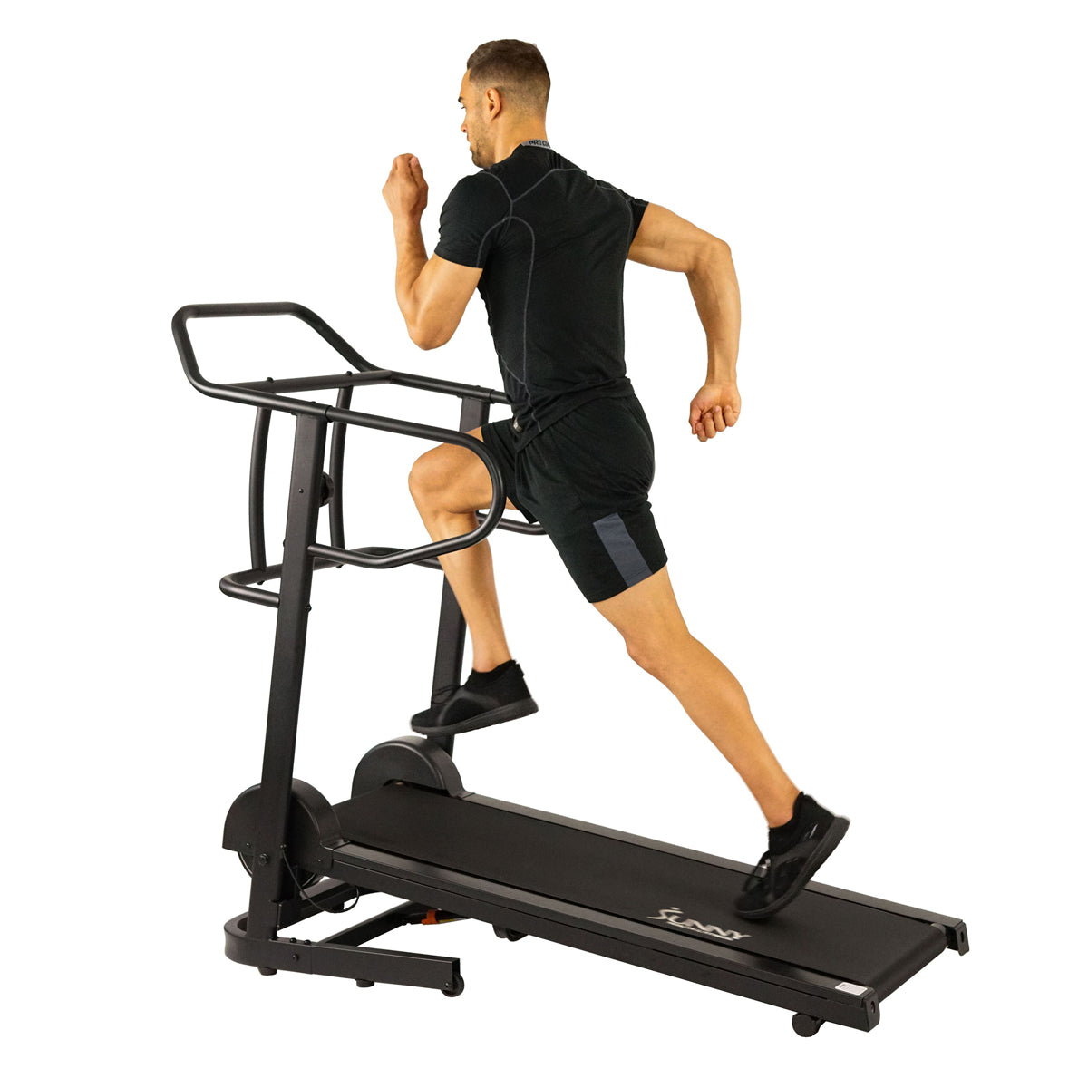Force Fitmill Manual Treadmill w/ High Weight Capacity, Magnetic Resistance and Dual Flywheel