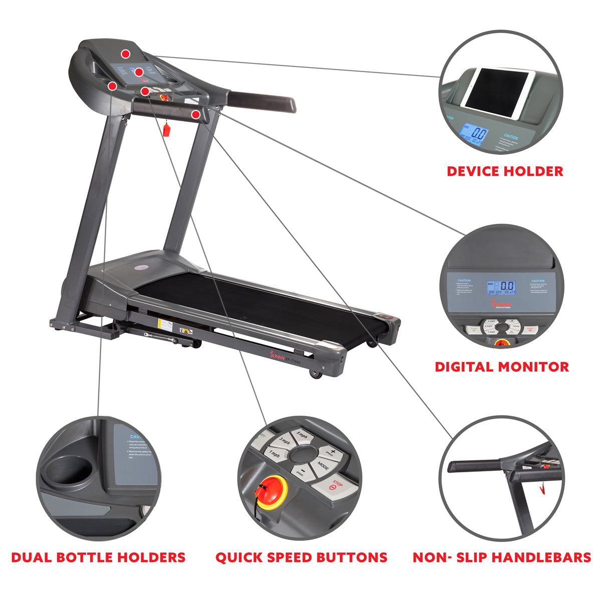 Heavy Duty Durable Treadmill with 350 LB Capacity