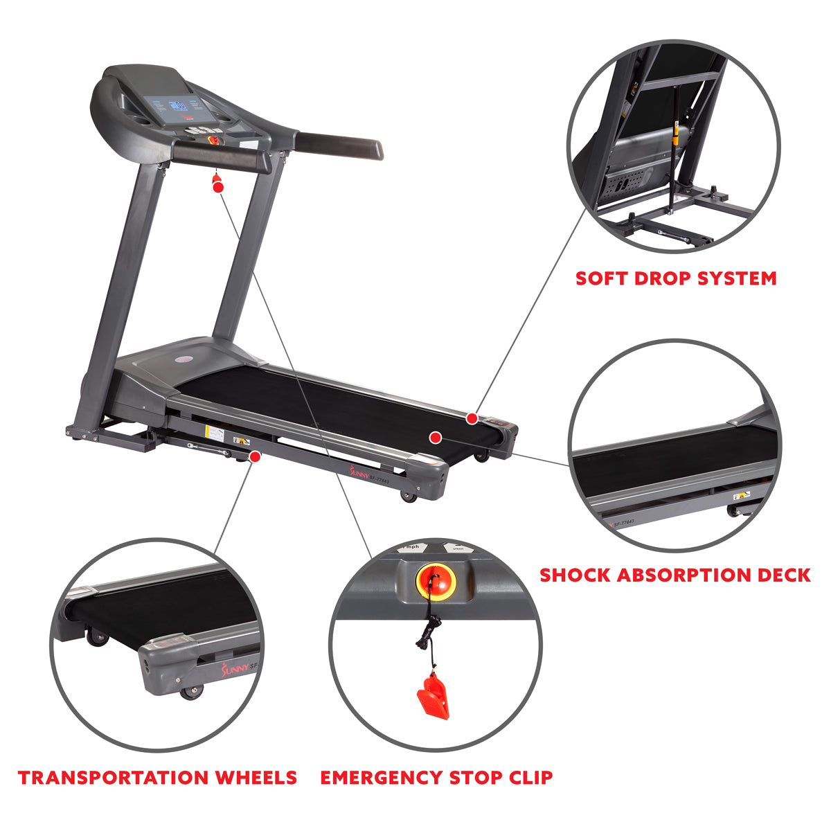 Heavy Duty Durable Treadmill with 350 LB Capacity