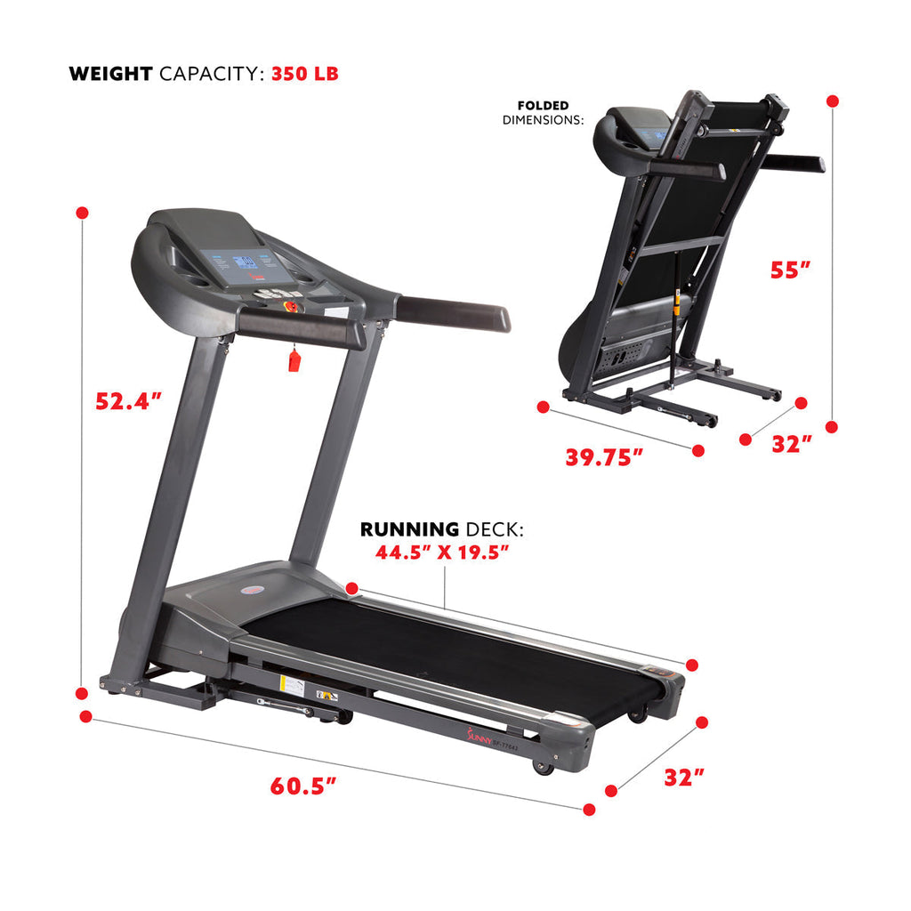 Heavy Duty Durable Treadmill with 350 LB Capacity