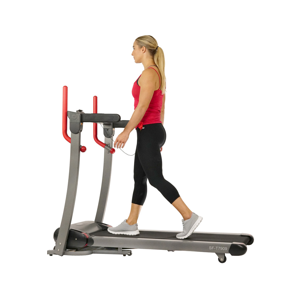 Incline Treadmill with Bluetooth Speakers and USB Charging Function