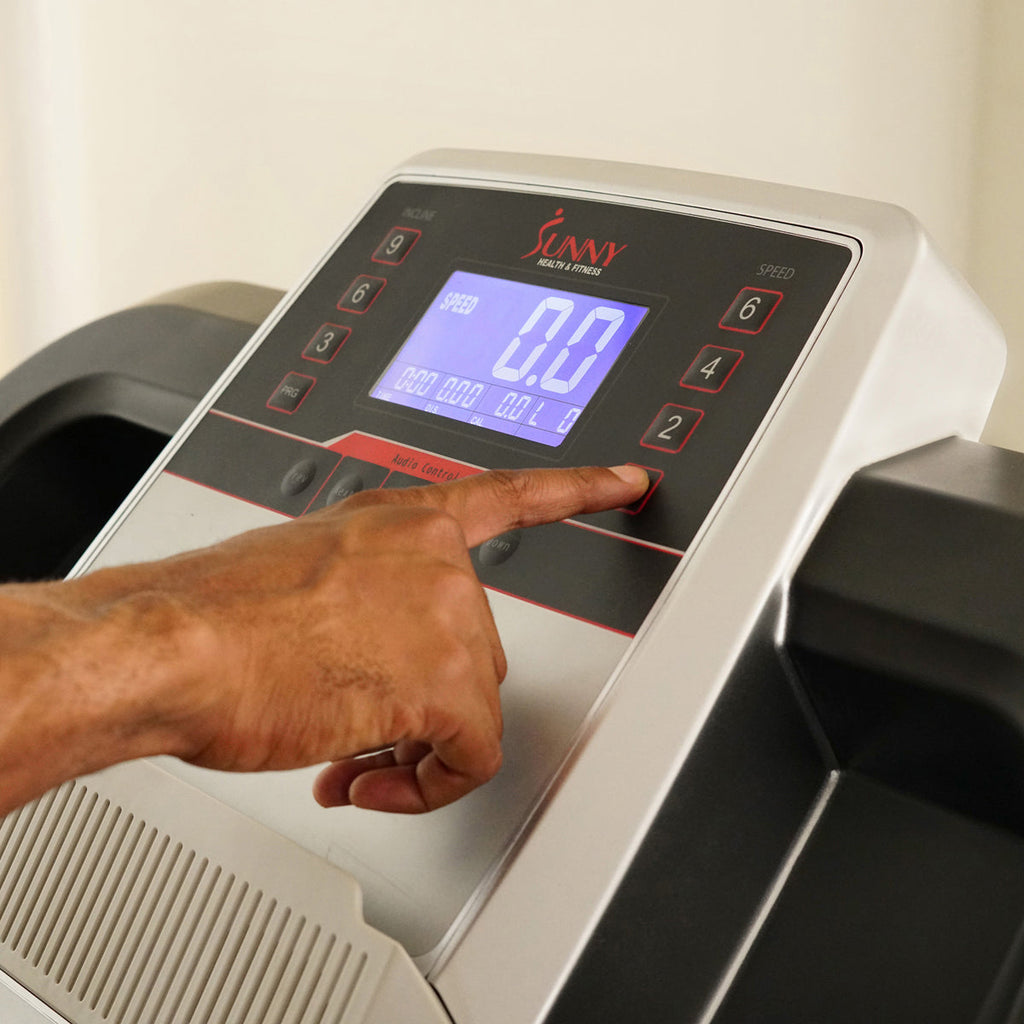 Electric Folding Treadmill with Heart Rate Monitoring, Bluetooth Speakers and USB Charging Function