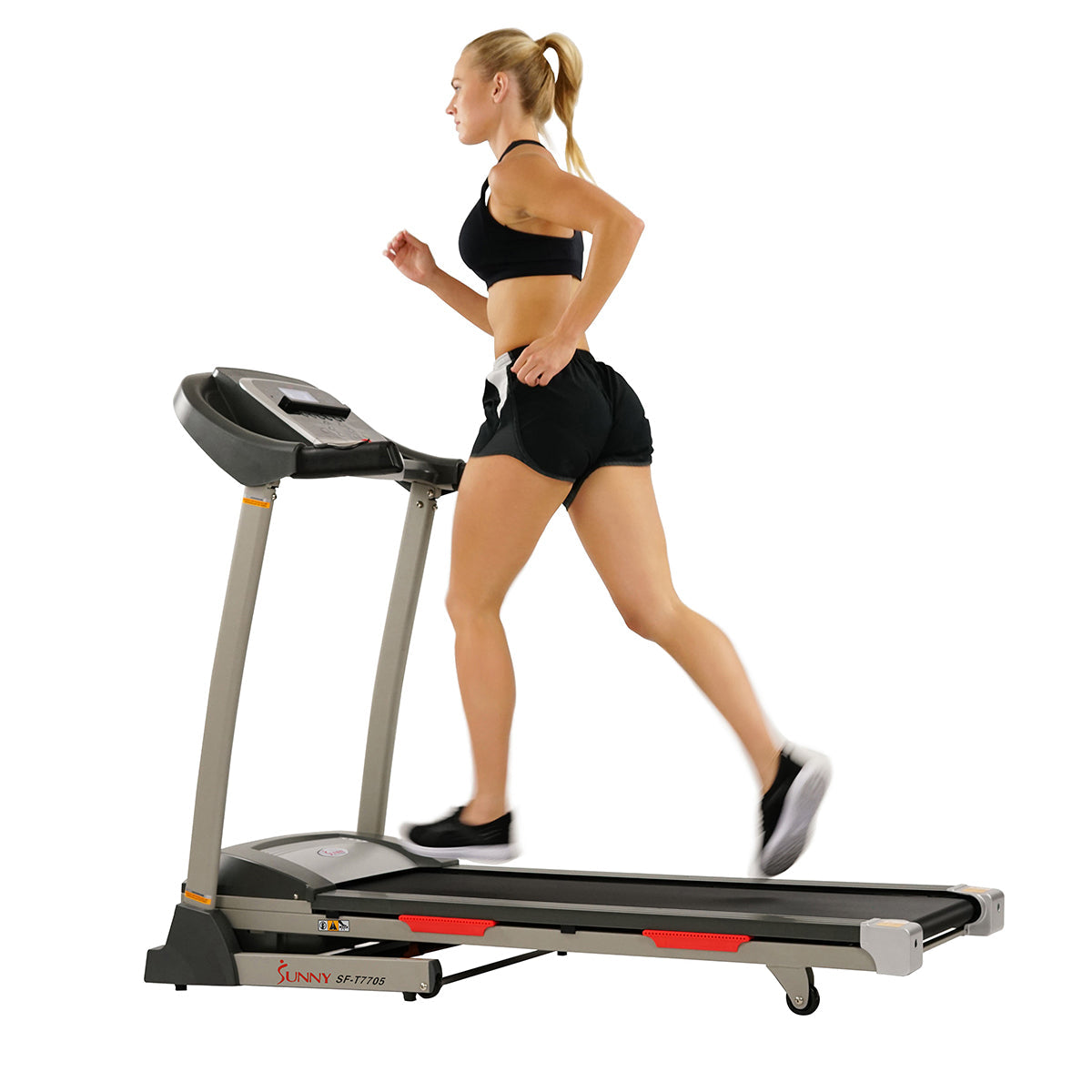 Portable Treadmill w/ Auto Incline, LCD, Smart APP and Shock Absorber