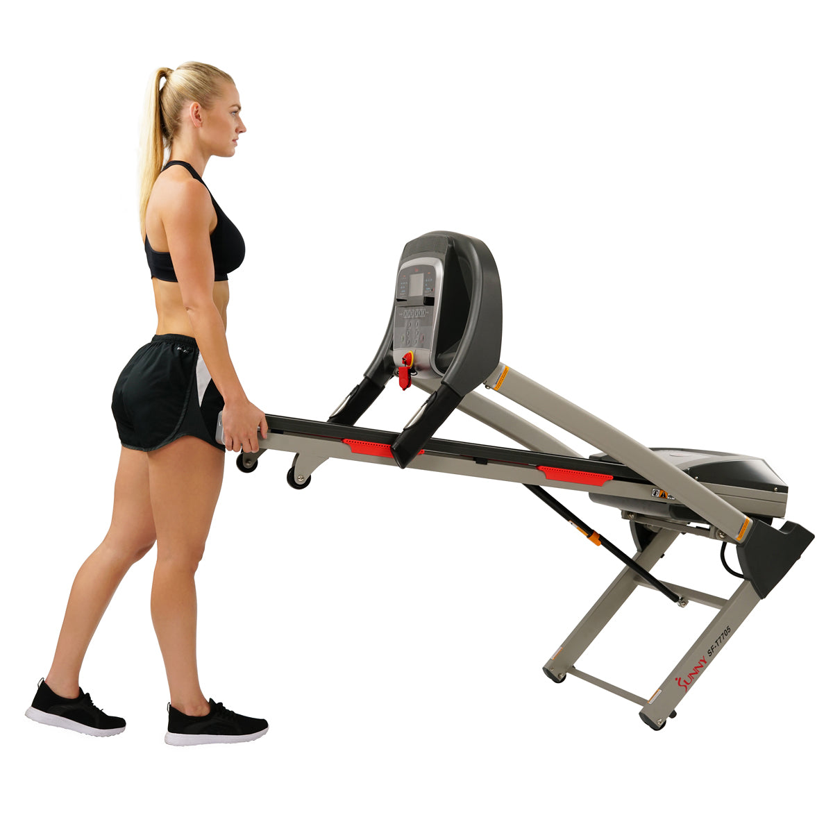 Portable Treadmill w/ Auto Incline, LCD, Smart APP and Shock Absorber