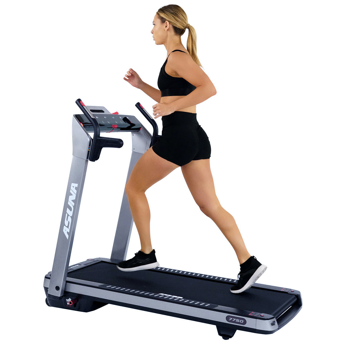 SpaceFlex Running Treadmill w/ Auto Incline, Foldable Wide Deck