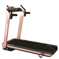 SpaceFlex Running Treadmill w/ Auto Incline, Foldable Wide Deck - Pink