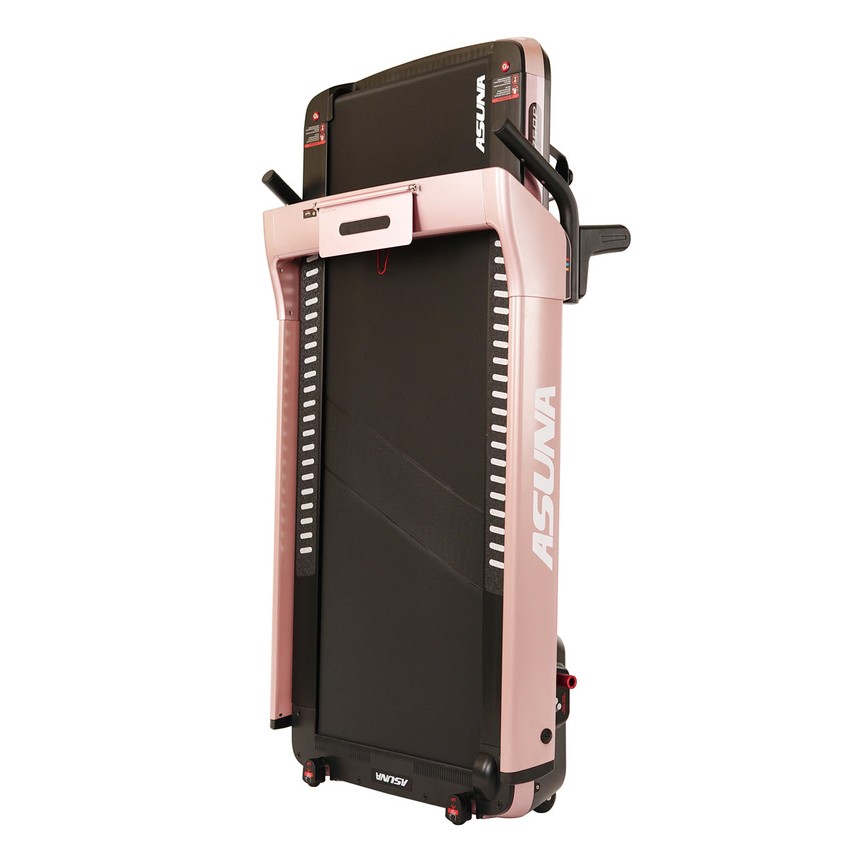 SpaceFlex Running Treadmill w/ Auto Incline, Foldable Wide Deck - Pink