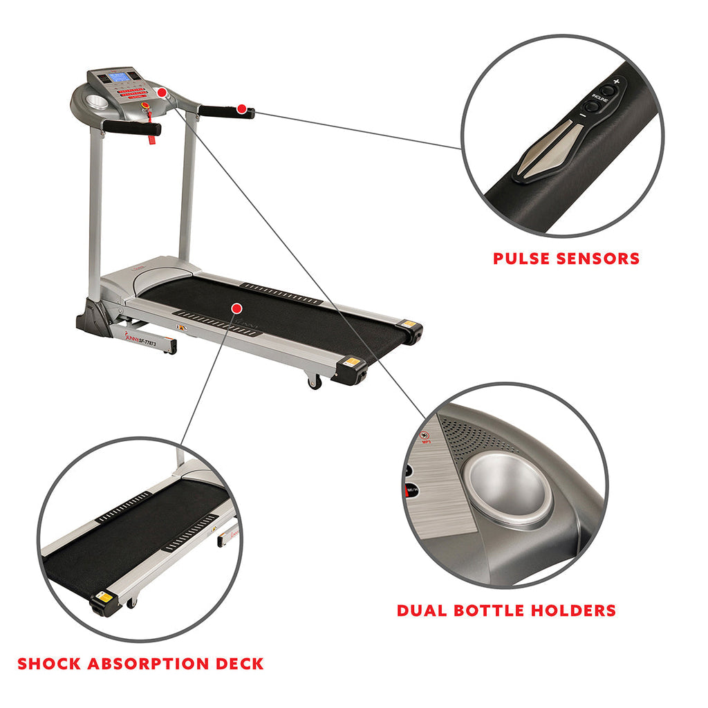 Treadmill, High Weight Capacity w/ Auto Incline, MP3 and Body Fat Function