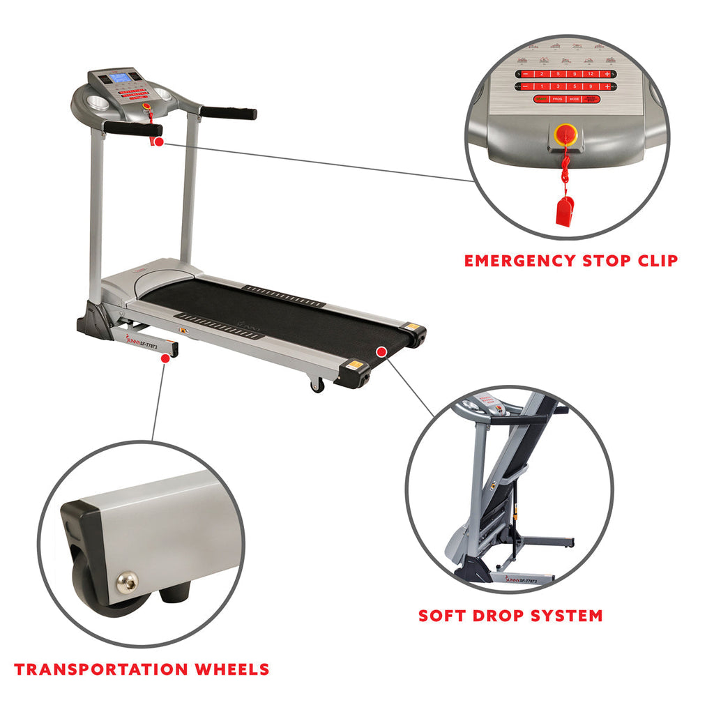 Treadmill, High Weight Capacity w/ Auto Incline, MP3 and Body Fat Function