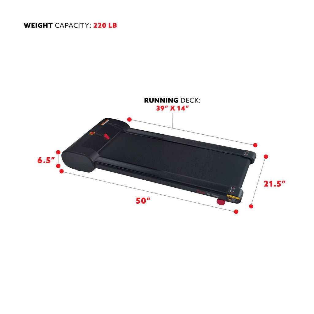 Walkstation Slim Flat Treadmill for Under Desk and Home